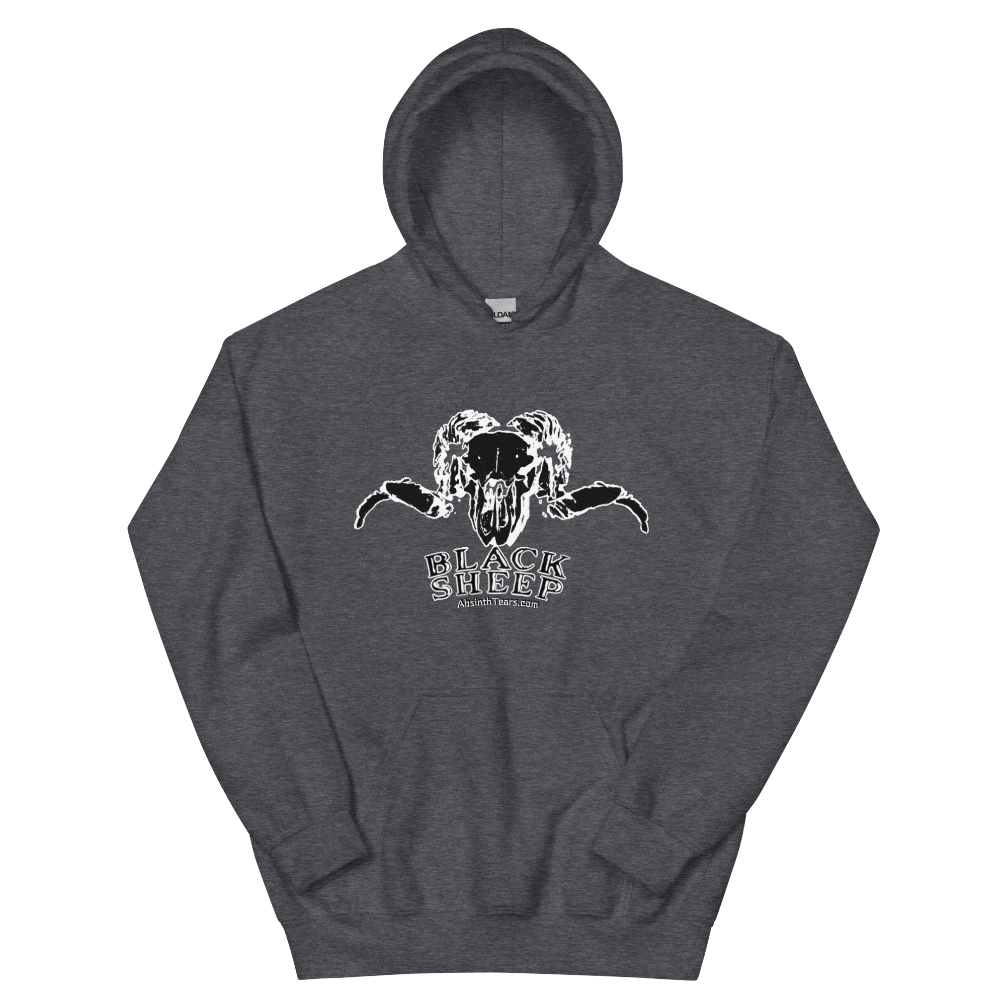 Unisex Heavy Blend Hoodie – Dark Heather – Black Sheep (Black)
