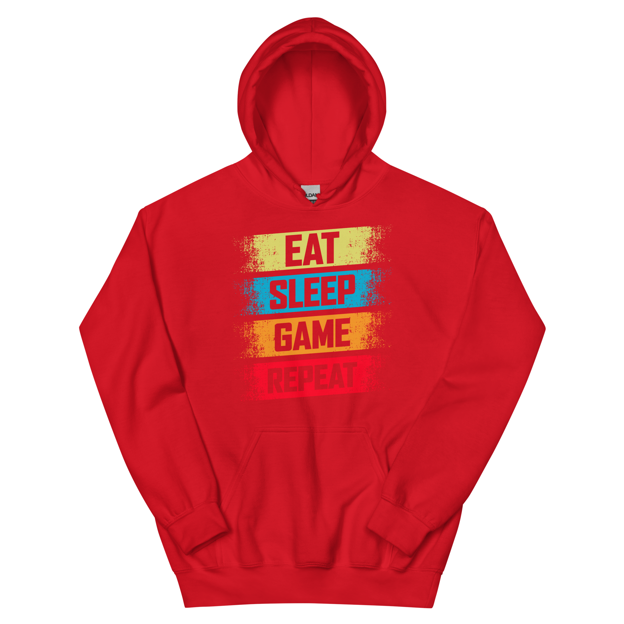 Unisex Heavy Blend Hoodie – Red – Eat Game Sleep Repeat