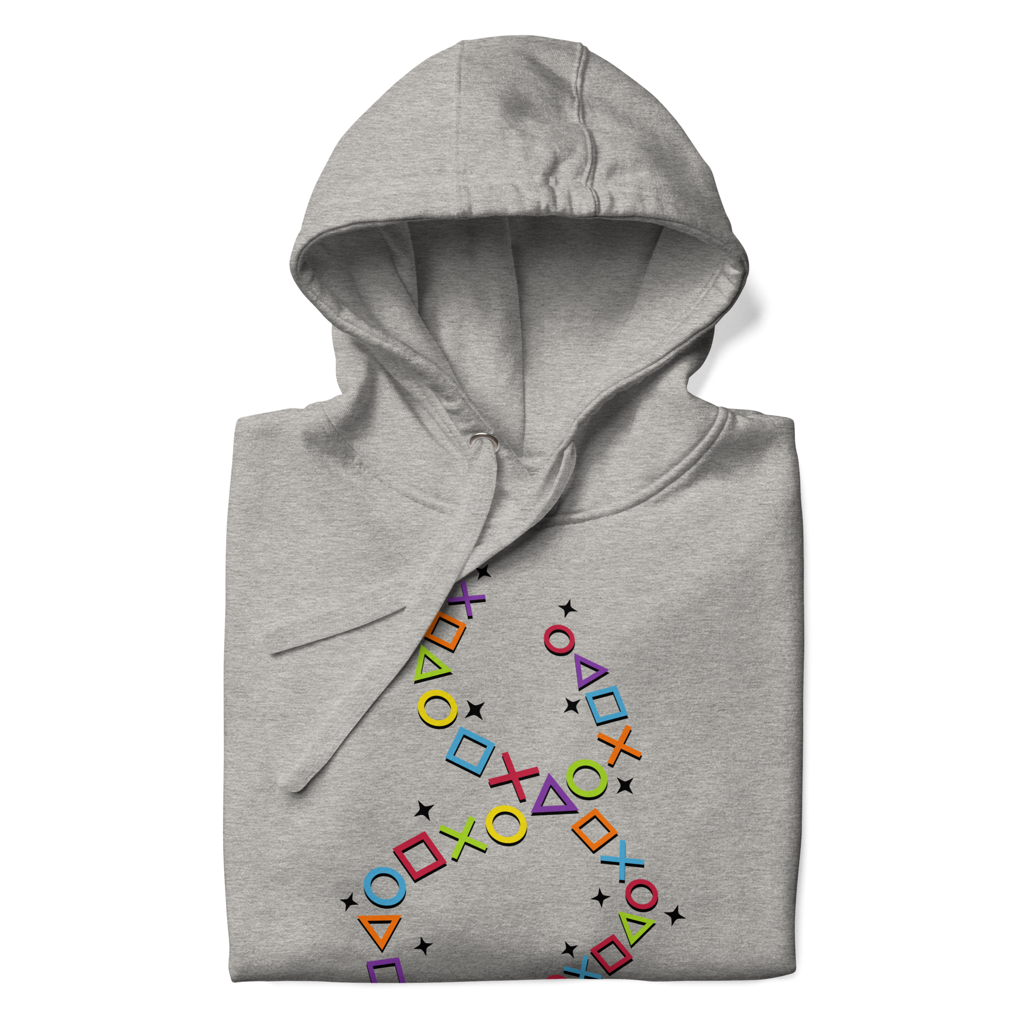 Unisex Premium Hoodie – Carbon Grey – Gaming DNA (Black)